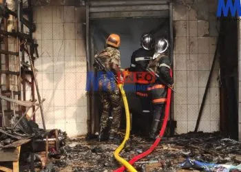 Fire at Commercial Avenue Bamenda (1)
