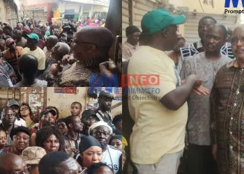 Joshua Osih, SDF National Chairman visits Bamenda market fire victims