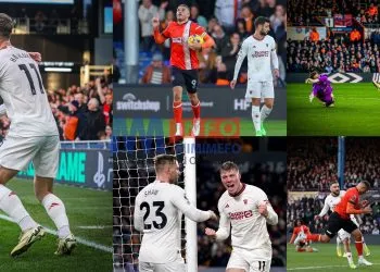 Manchester United get three points against Luton Town