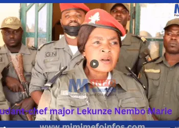L'adjudant-chef major Lekunze Nembo Marie de la gendarmerie de Mogode