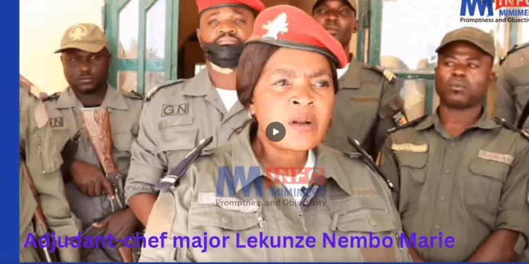 L'adjudant-chef major Lekunze Nembo Marie de la gendarmerie de Mogode