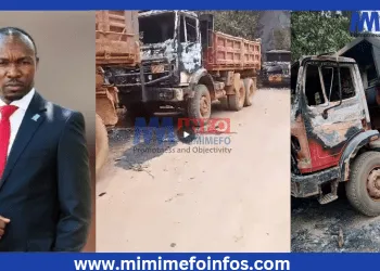 Ambazonia Leader Ayaba Cho Lucas celebrates burning of civilian businesses in Bafut