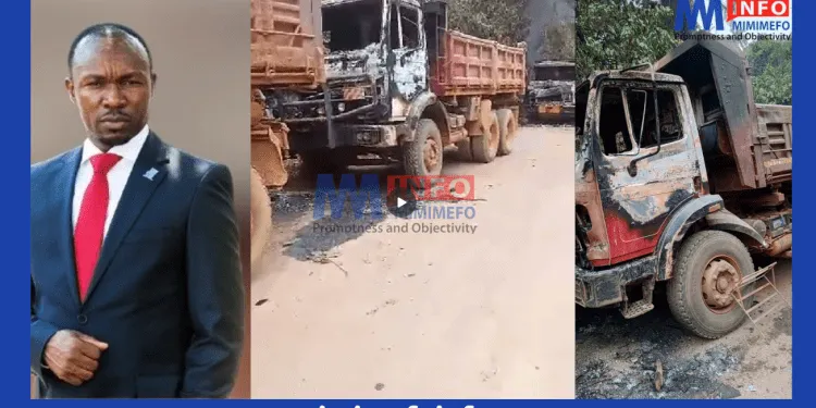 Ambazonia Leader Ayaba Cho Lucas celebrates burning of civilian businesses in Bafut