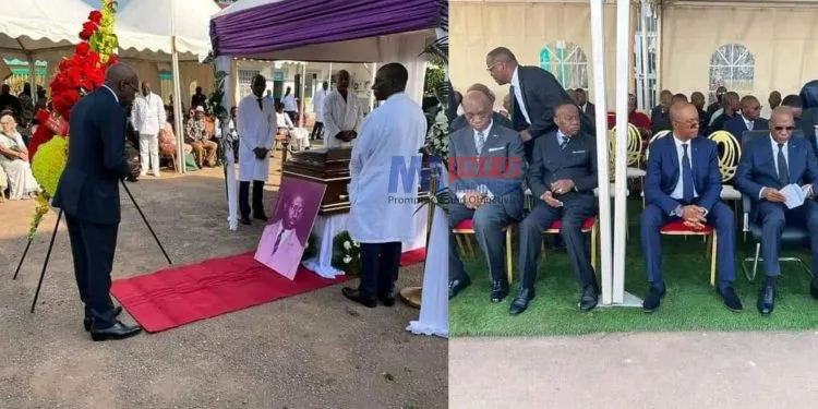 Funeral of late former Minister of Public Health Hubert Nkoulou