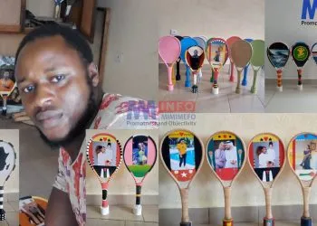 Kiyang Federick Muluh and his Unique Sports Rackets