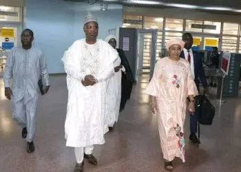 Malian Minister of Health arrive Yaounde