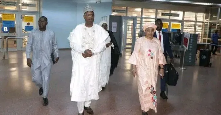 Malian Minister of Health arrive Yaounde