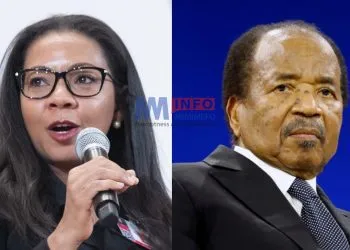 Rebecca Enonchong and President Paul Biya
