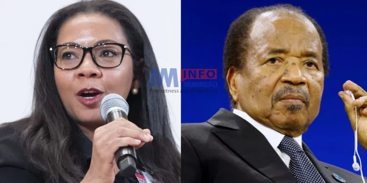 Rebecca Enonchong and President Paul Biya