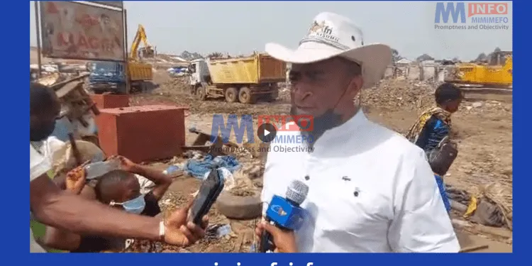 Reconstruction work begins at Bamenda Main Market