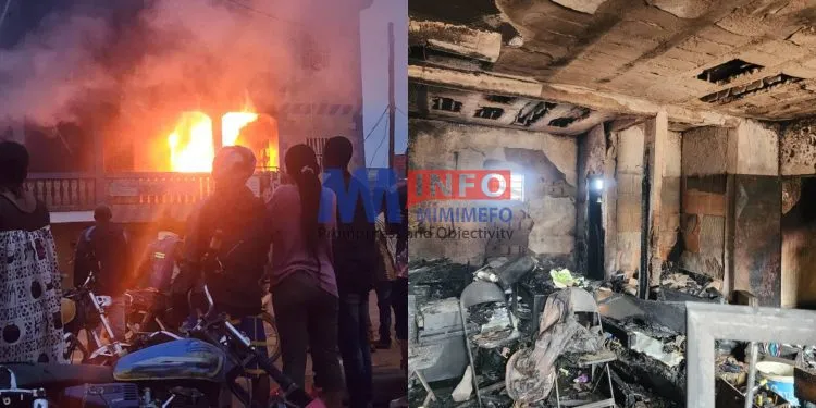 Simbock fire incident in Yaounde