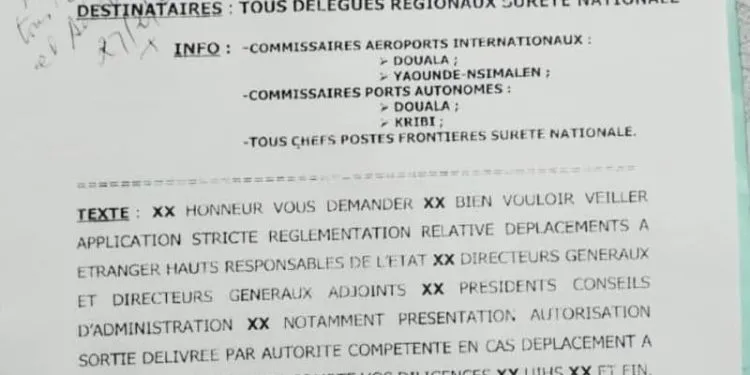 Travel Restrictions Cameroon