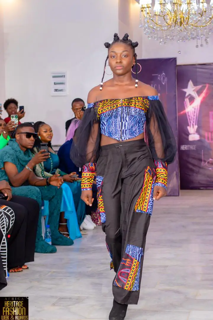 Matene Annie Chancelle, founder of Annie's EmpowerWear at the African Fashion week 2023, Buea