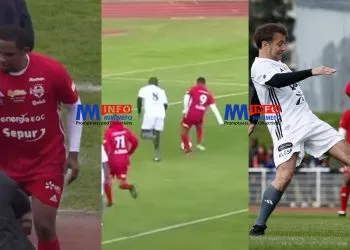 Samuel Eto'o and Macron participate in Charity match