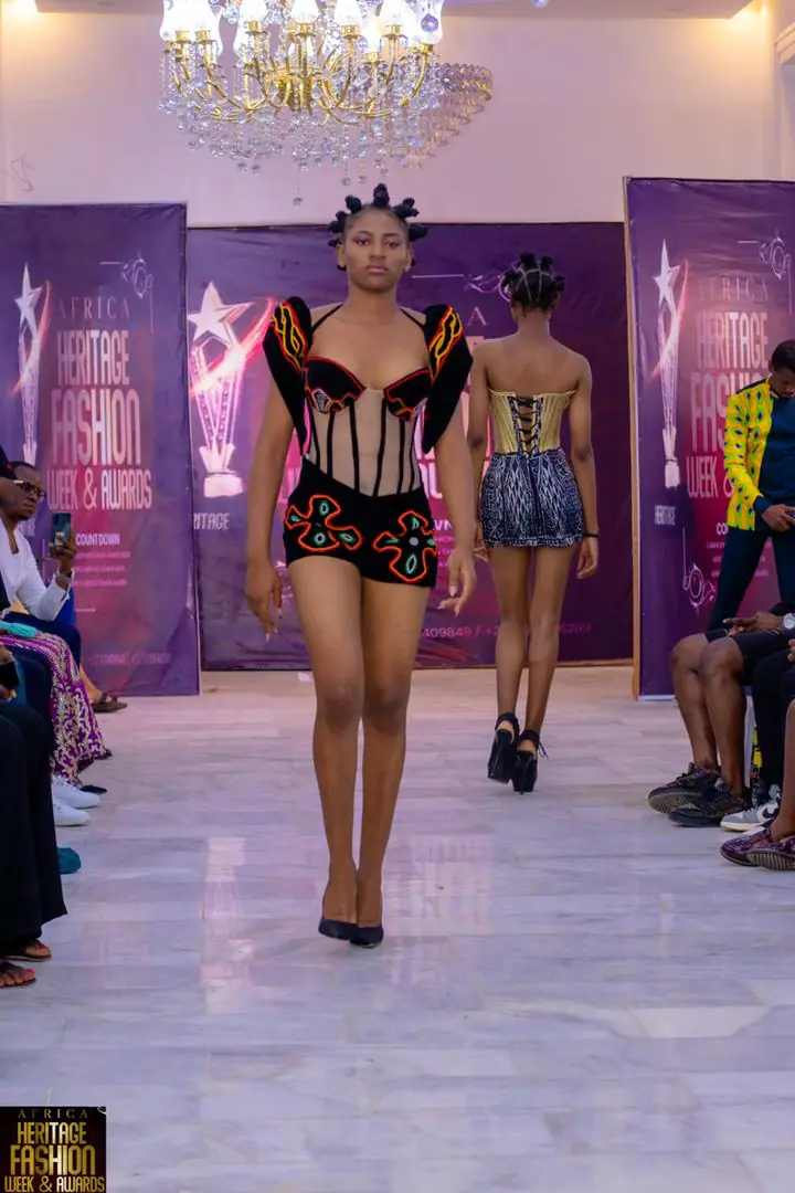 Matene Annie Chancelle, founder of Annie's EmpowerWear at the African Fashion week 2023, Buea