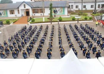 la cérémonie de remise des sabres aux Elèves Officiers d'Active de la 40ème promotion de l'ÉMIA.