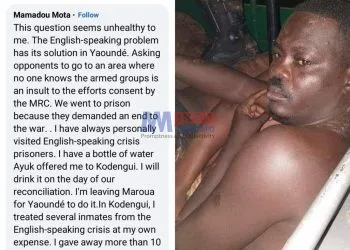 Mamadou Mota makes false claims about the reason for his imprisonment