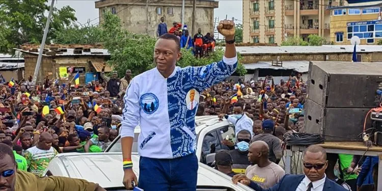 Chad's Prime Minister Masra during the last presidential campaign