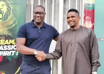 Patrick Mboma and Samuel Eto'o
