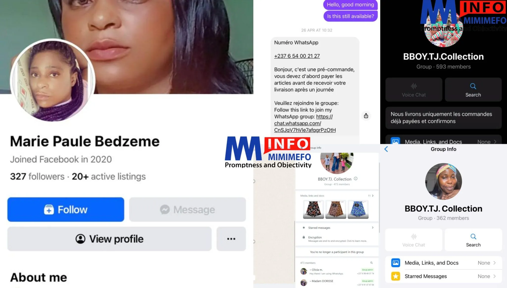 Facebook marketplace scammer targets Cameroonians