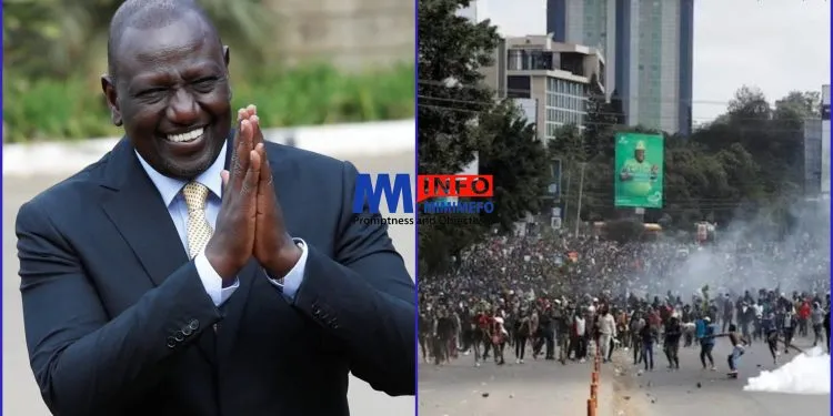 Kenya's president addreses protests
