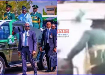 Nigerian President Tinubu stumbles on Democracy day
