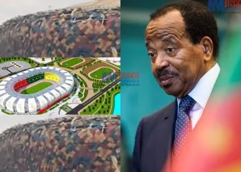 The Paul Biya stadium in a state of disrepair