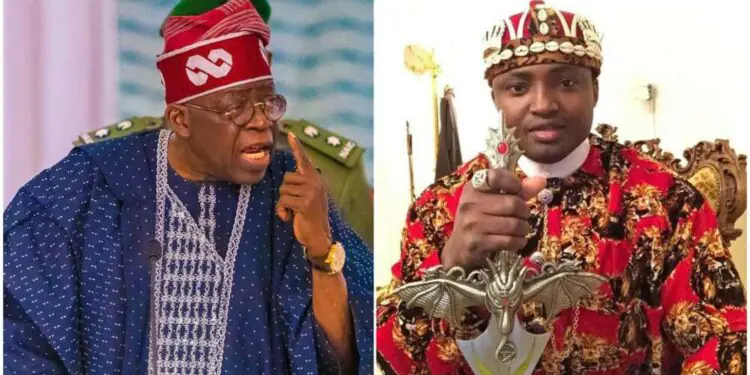 Bola Tinubu and Simon Ekpa Nigeria