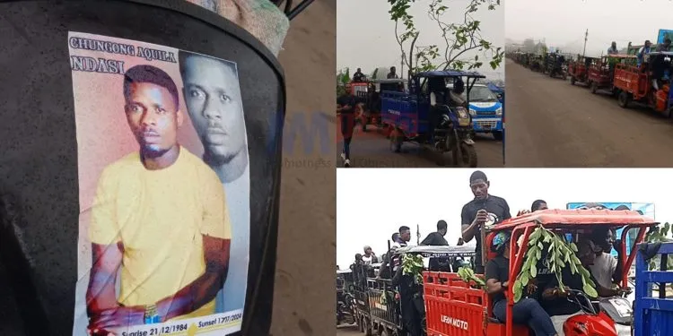 Keke drivers bid special farewell to fallen colleague
