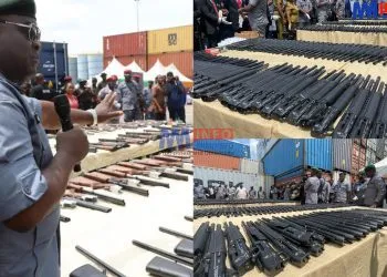 Nigerian customs seize container of arms