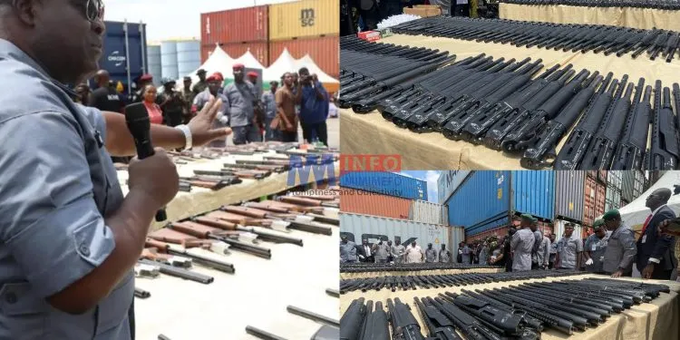 Nigerian customs seize container of arms