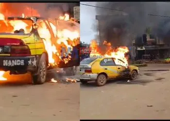 Two taxis burnt in Bamenda