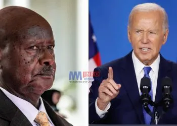 Yoweri Museveni and Joe Biden