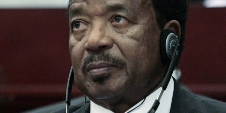 FILE-In this Thursday, June 30, 2011, file photo Cameroon President Paul Biya listens during a session on the 17th African Union Summit theme of youth empowerment, at the Sipopo Conference Center, outside Malabo, Equatorial Guinea. Cameroon's 79-year-old President Paul Biya marks 30-years in office on Tuesday, Nov. 6, 2012, and the ruling party planned boisterous celebrations while banning the opposition from holding a protest.(AP Photo/Rebecca Blackwell, File)