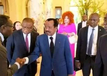 President Biya and his collaborators today