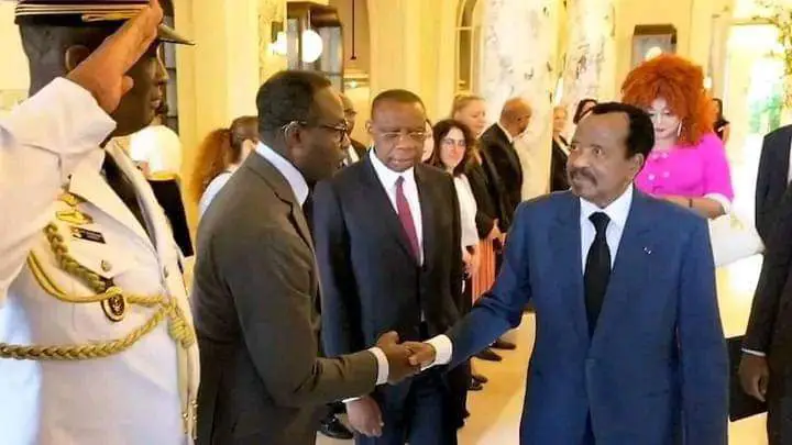 President Biya and his collaborators today
