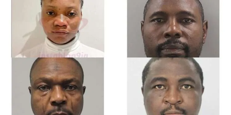Four Nigerians jailed in UK