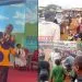 The population of Mbengwi came out to bid farewell