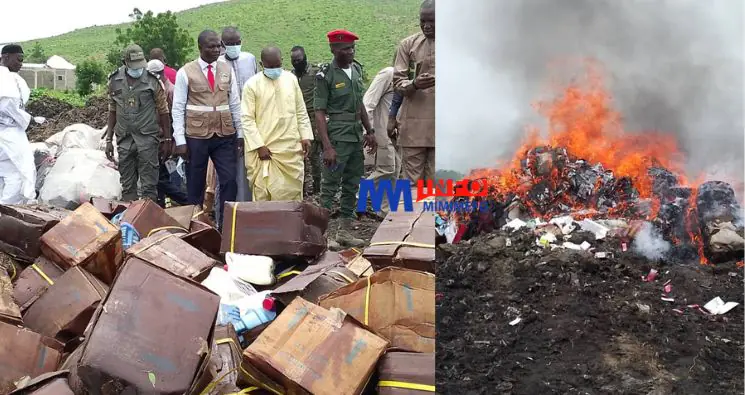 Une opération d’incinération de produits de contrebande s’est déroulée hier à Yonkole, marquant une étape importante dans la lutte contre le commerce illicite dans la région de l’Extrême-Nord du Cameroun.