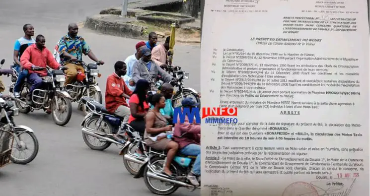À la suite d'une réunion qui s'est tenue à la Chefferie supérieure du Canton Bell, il a été décidé d'interdire la circulation de ces véhicules entre 18h et 06h