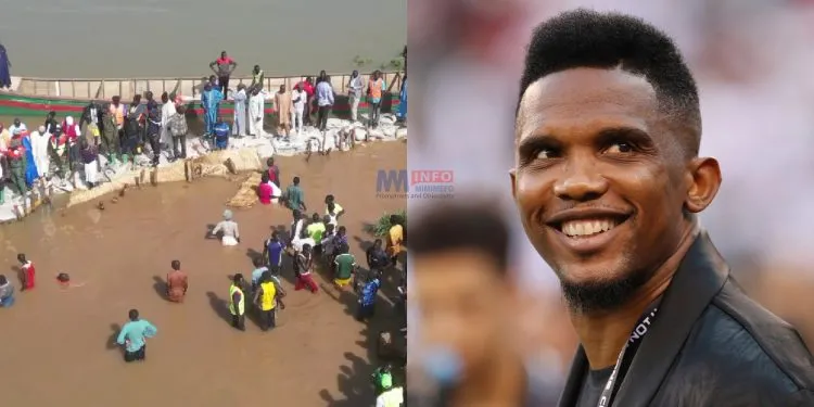 Samuel Eto'o and flood victims