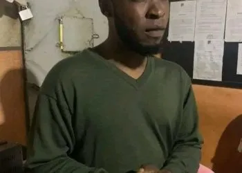 Tamnjong Divine, a fugitive suspected of setting a woman on fire in Bamenda, arrested