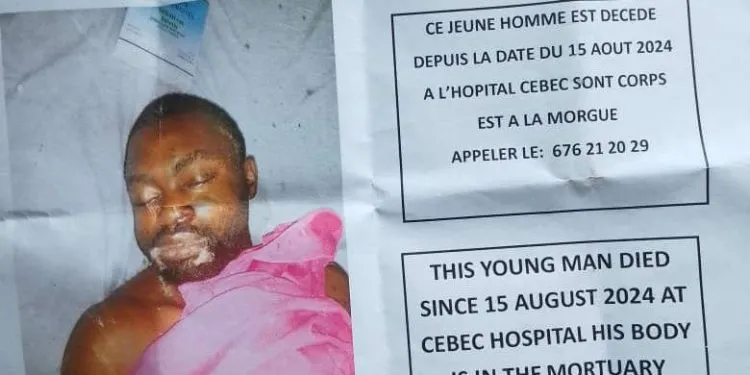 corpse abandoned in Douala mortuary