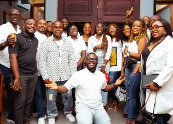 Larry AgborNyenty, Ecobank’s Marketing and Communications Manager meet and greet in Cameroon