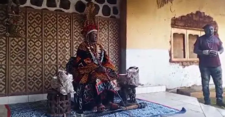 The traditional ruler of Ngamantse, Shufai Kinkoh Eric Dzekem of Kikaikelaki in Kumbo