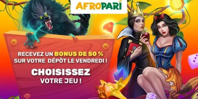 Attrape 50% de bonus sur ton dépôt grâce à la nouvelle promotion d'AfroPari !