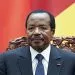 FILE - March 22, 2018 file photo, Cameroon President Paul Biya is seated with Chinese President Xi Jinping as they attend a signing ceremony at the Great Hall Of The People in Beijing. Cameroon's president, one of Africa's longest-serving leaders, says on Friday, July 13, 2018 he will run again in October's election. The 85-year-old president has been in power since 1982. He oversees an increasingly restive Central African nation that faces an Anglophone separatist movement and the threat from Boko Haram extremists crossing the border from Nigeria. (Lintao Zhang/Pool Photo via AP, File)
