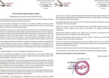 Cameroon Journalist Trade Union (CJTU)
