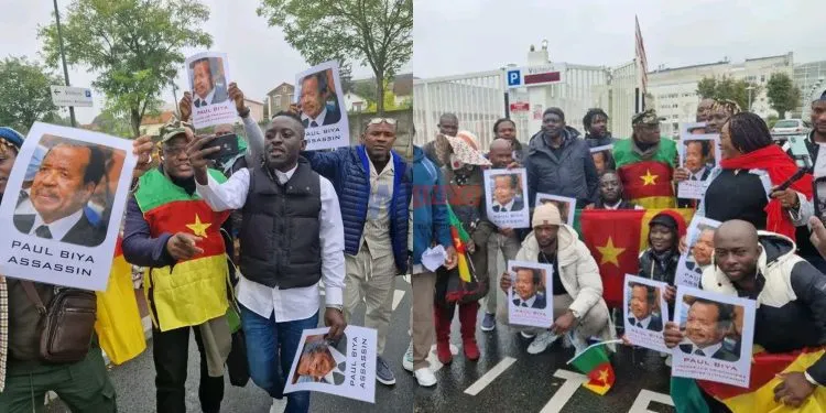 Cameroonians in France stage protest