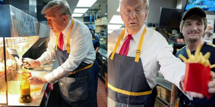 Donald Trump at McDonalds